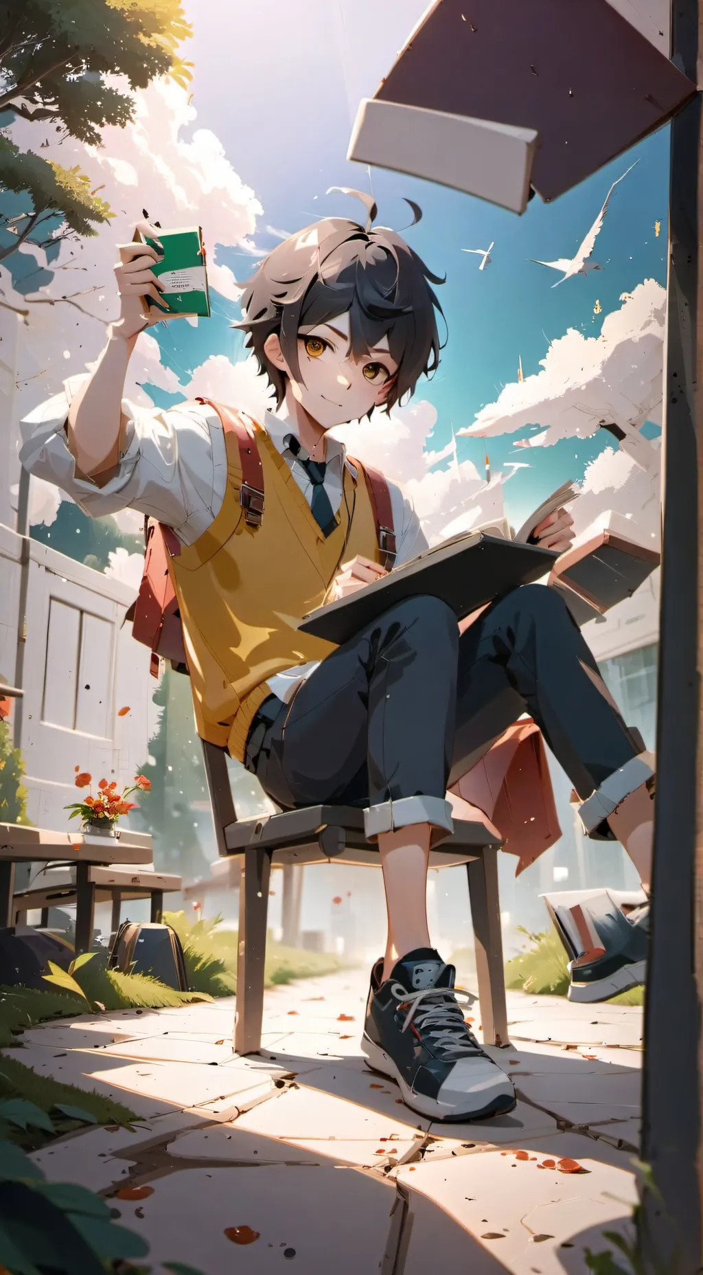 ai character: high school background