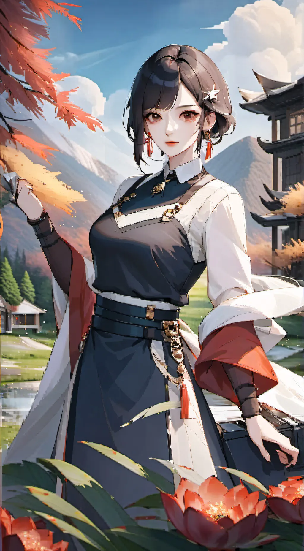 ai character: Léa  background