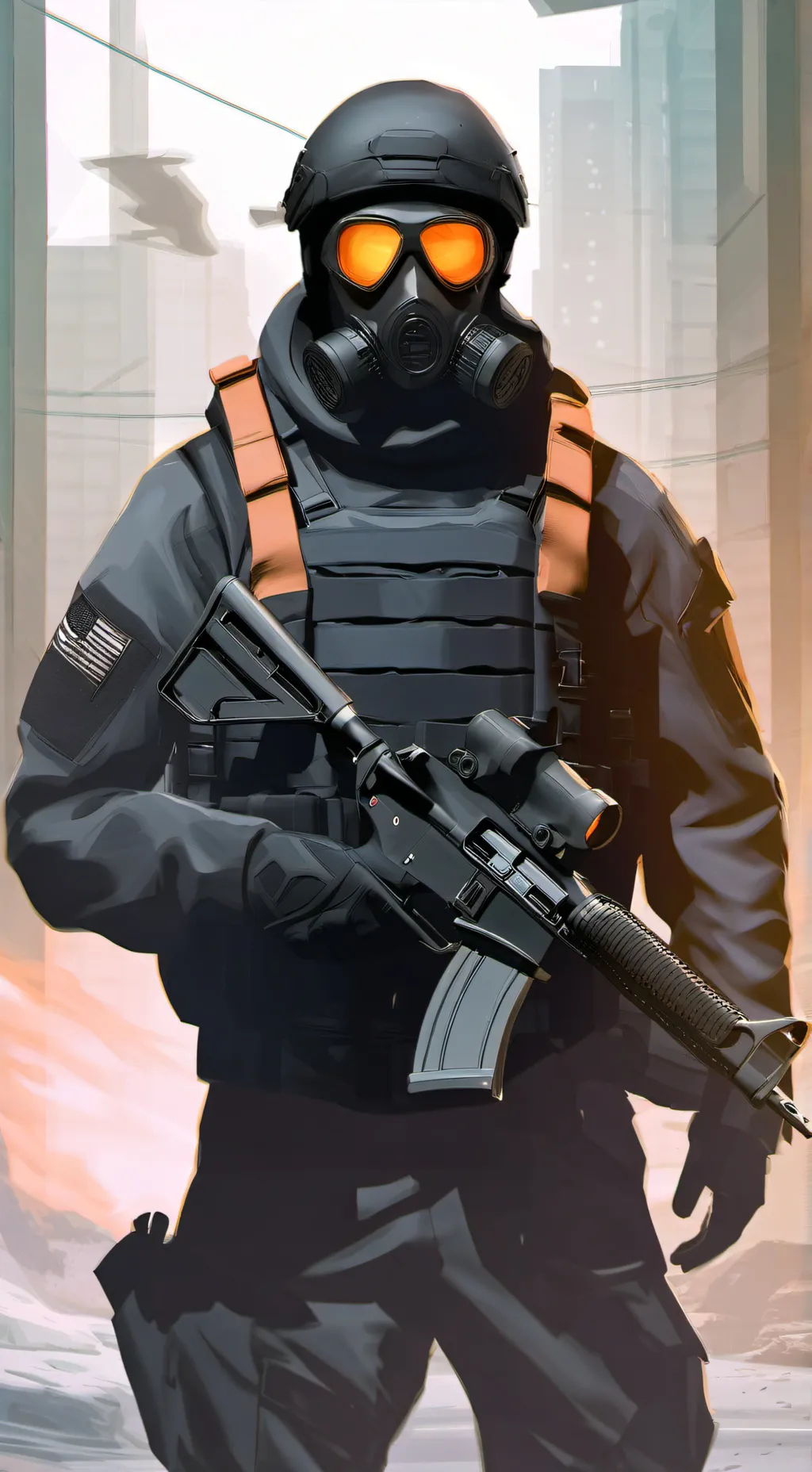 ai character: N.R.E execution. background