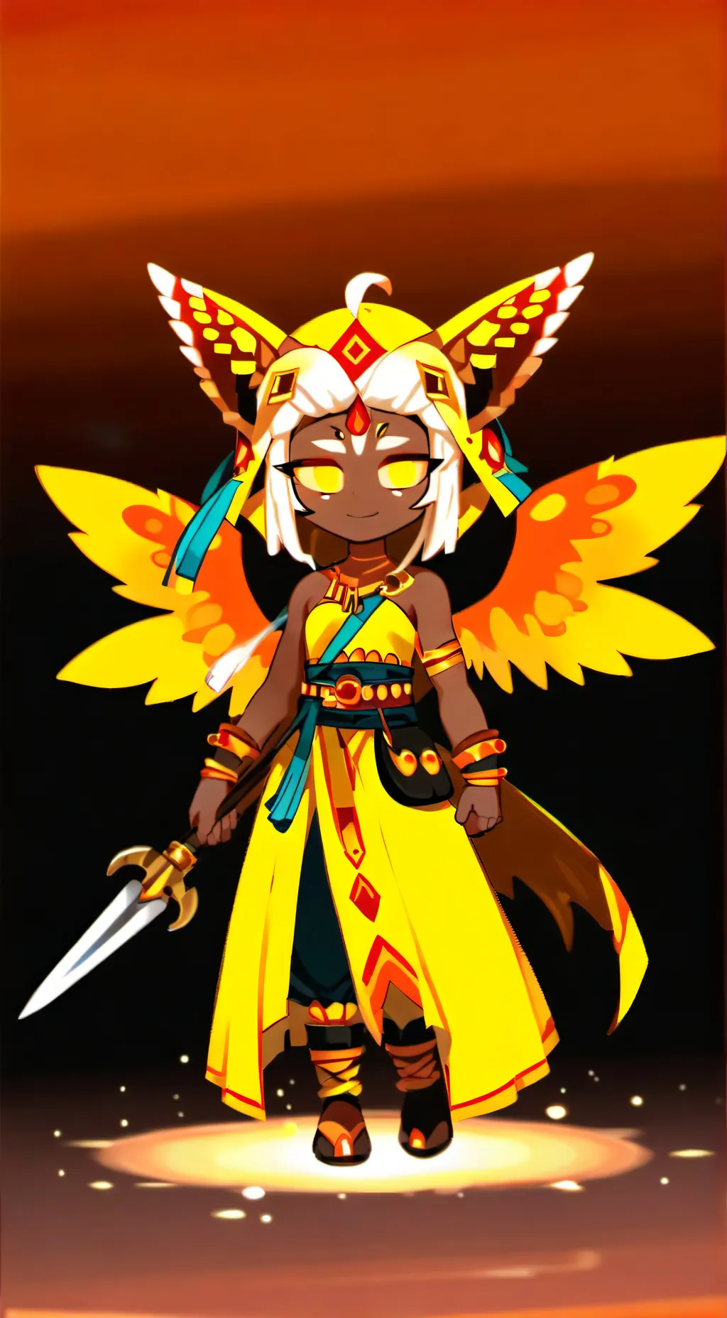 ai character: Golden Cheese background