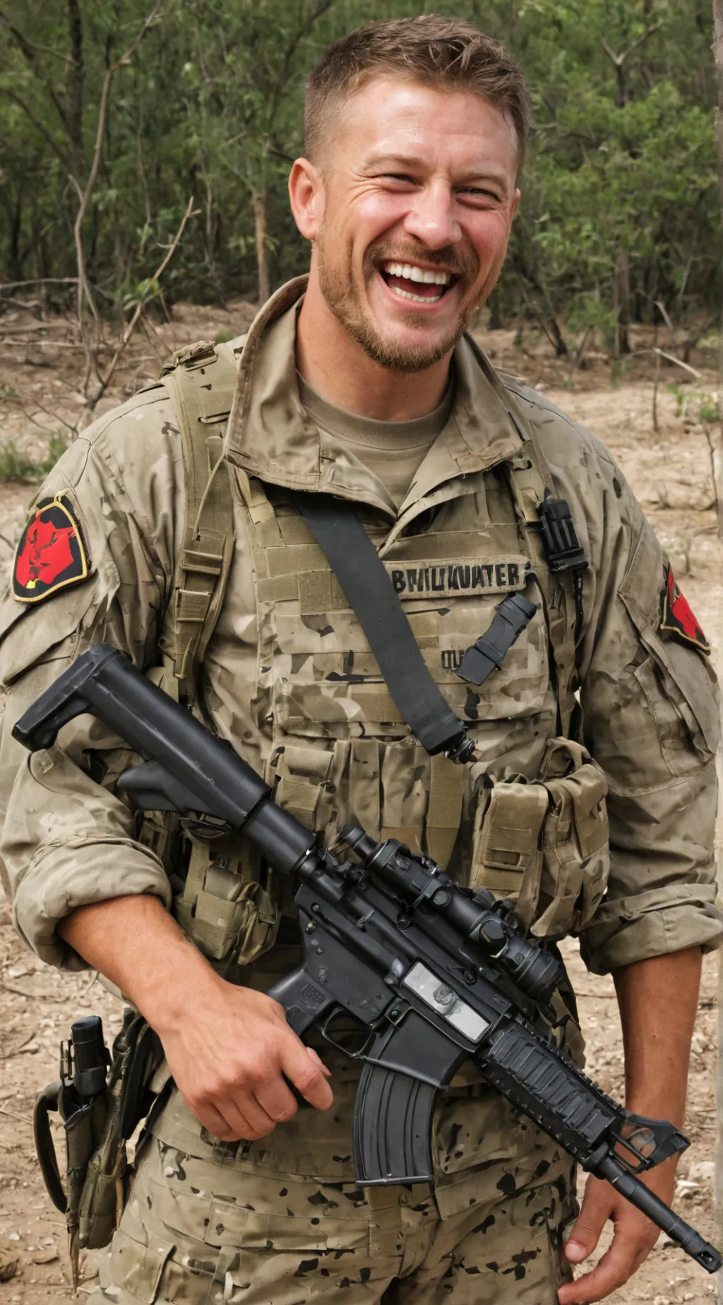 ai character: Blackwater PMC background