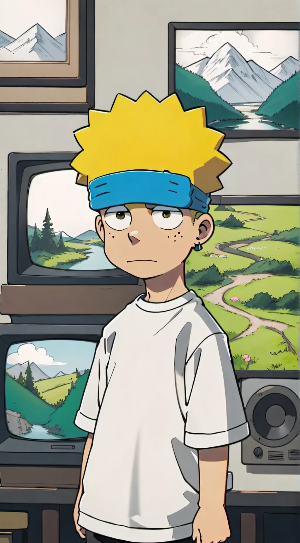 ai character: Bart Simpson background