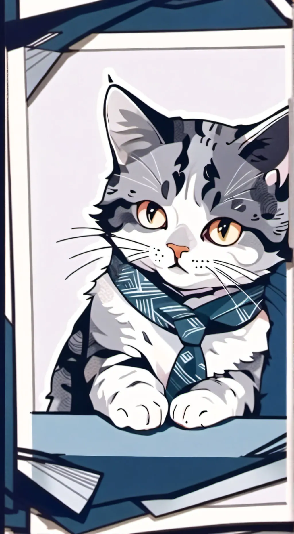 ai character: Gray  background