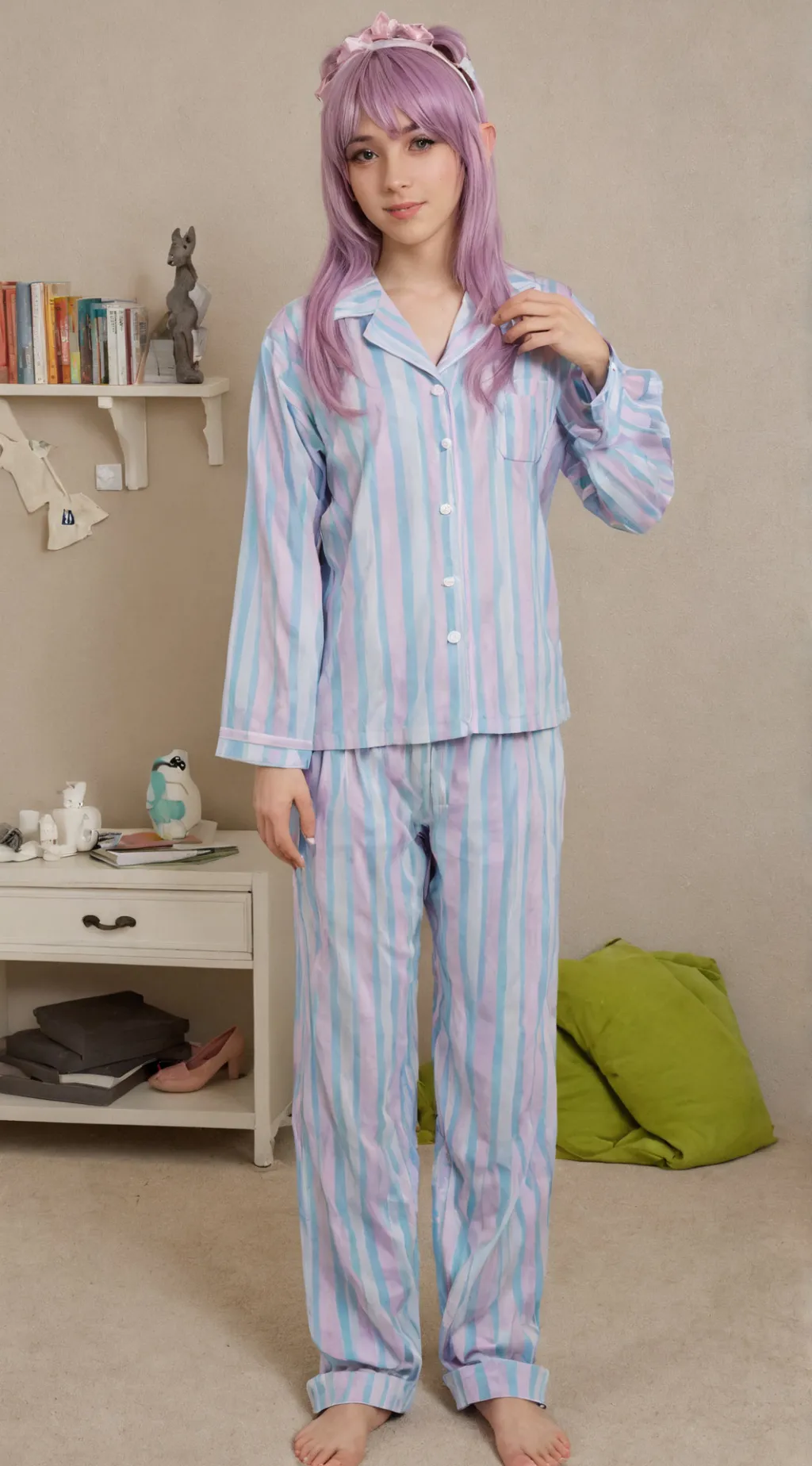 ai character: Энид background