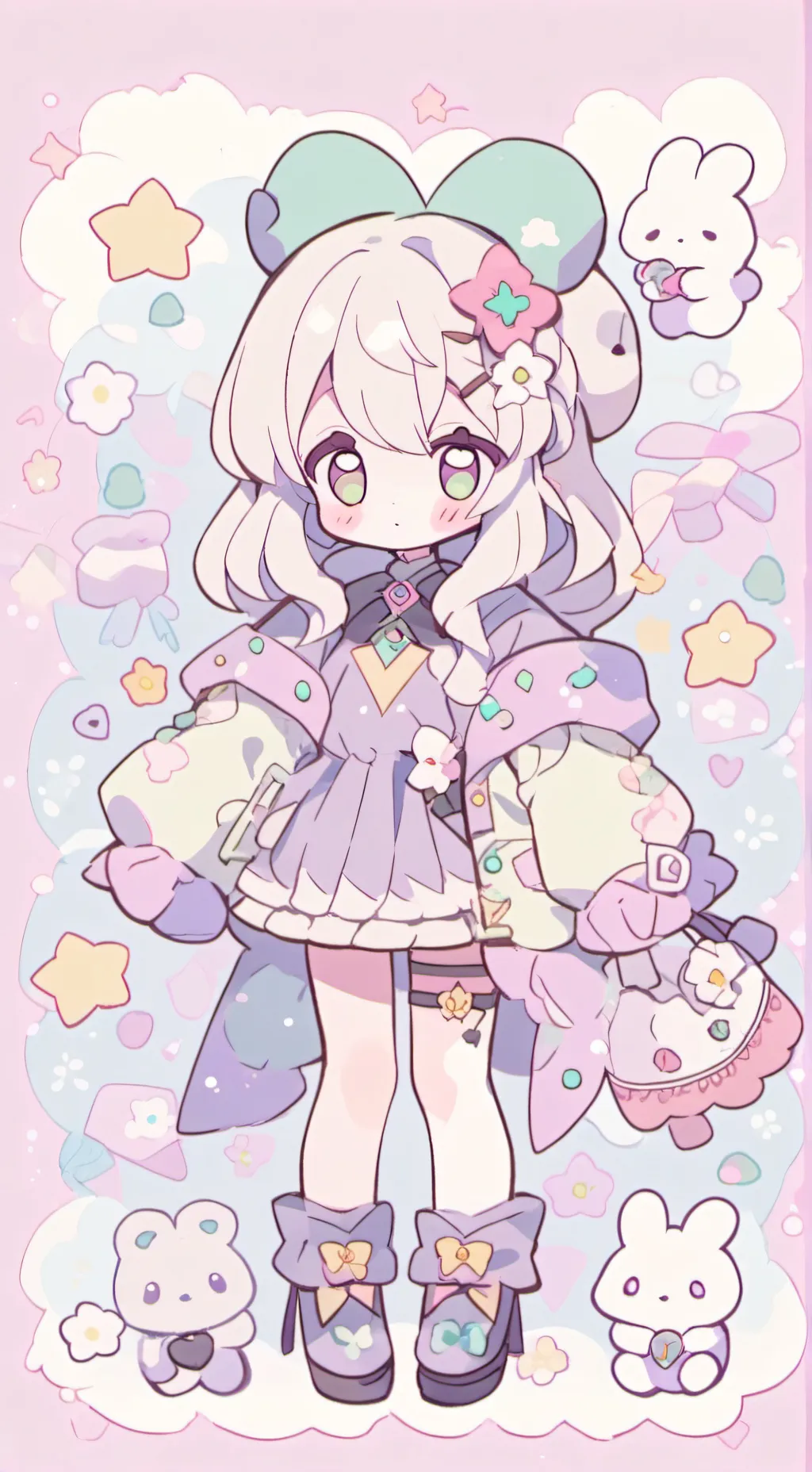 ai character: ENHYPEN  background