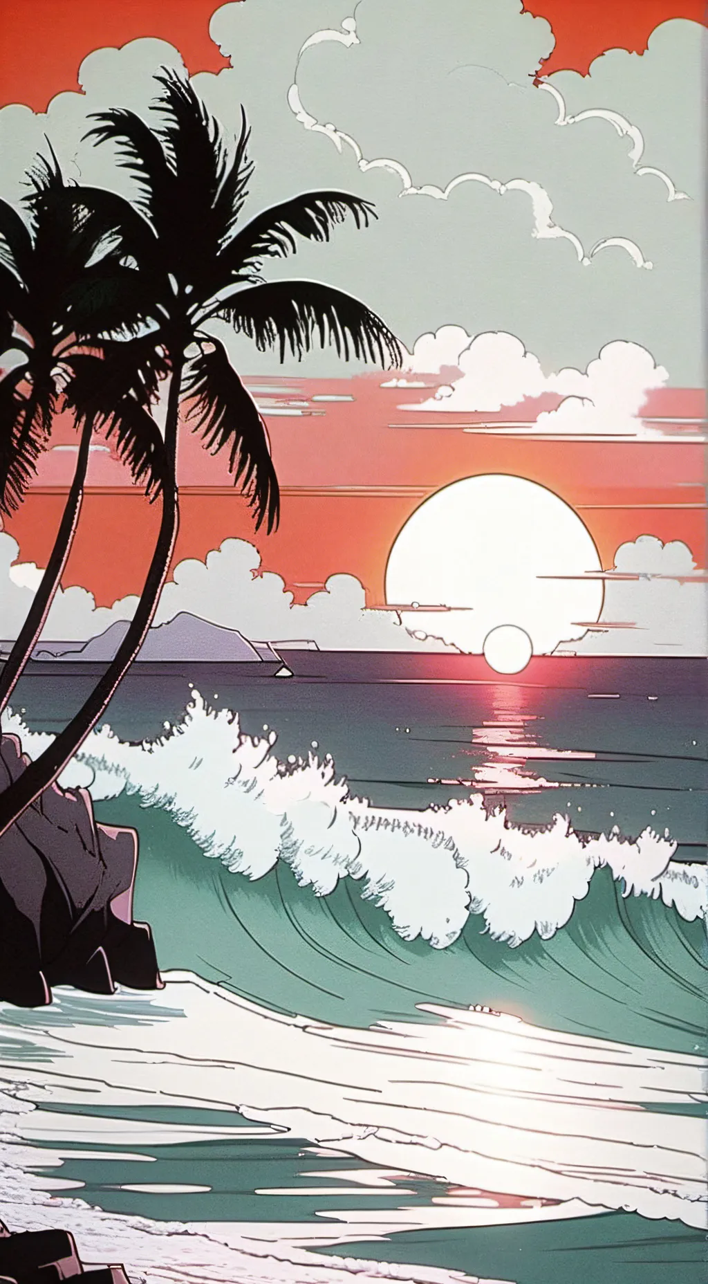 ai character: JJK Beach  background