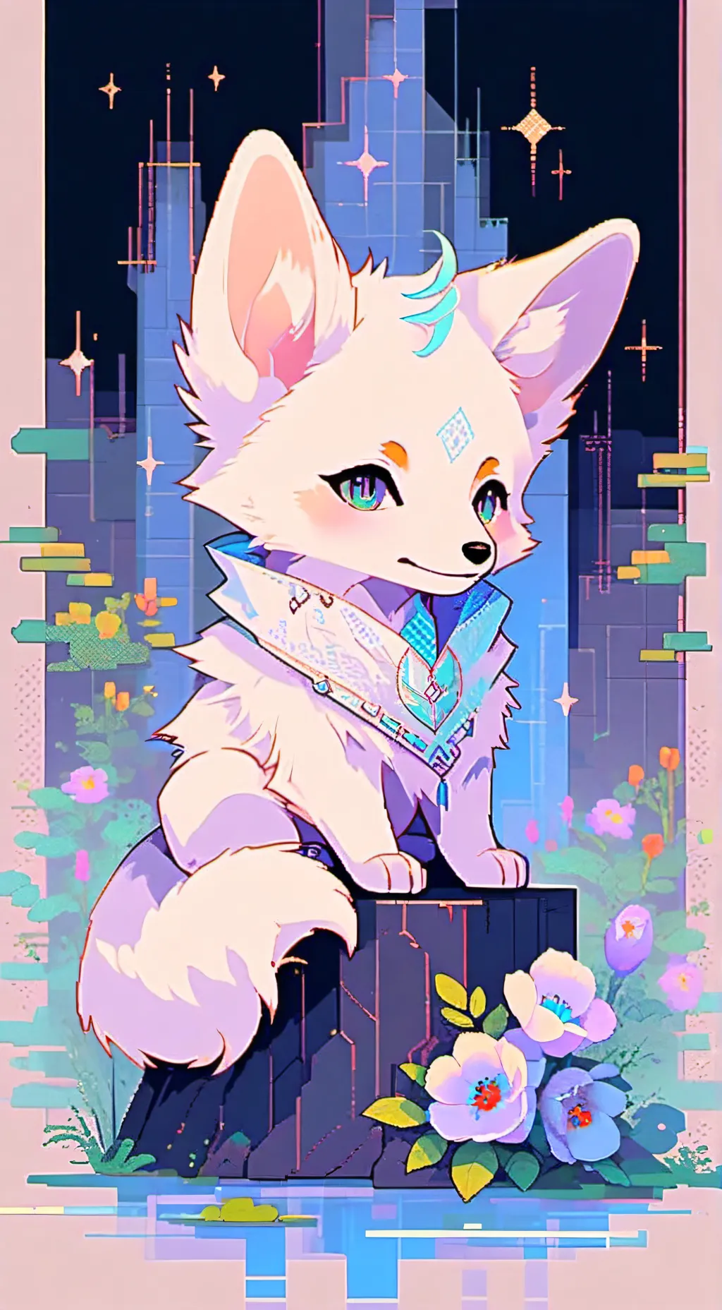 ai character: Fox Princess background