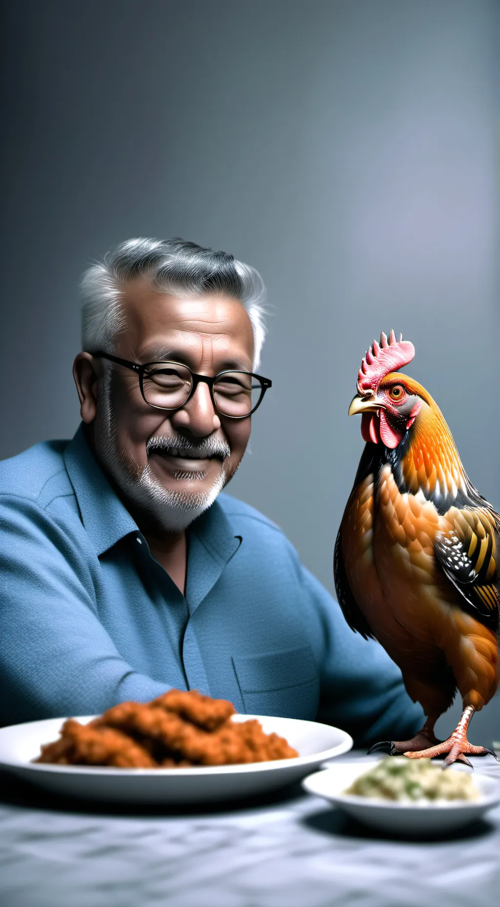 ai character: Don pollo. background