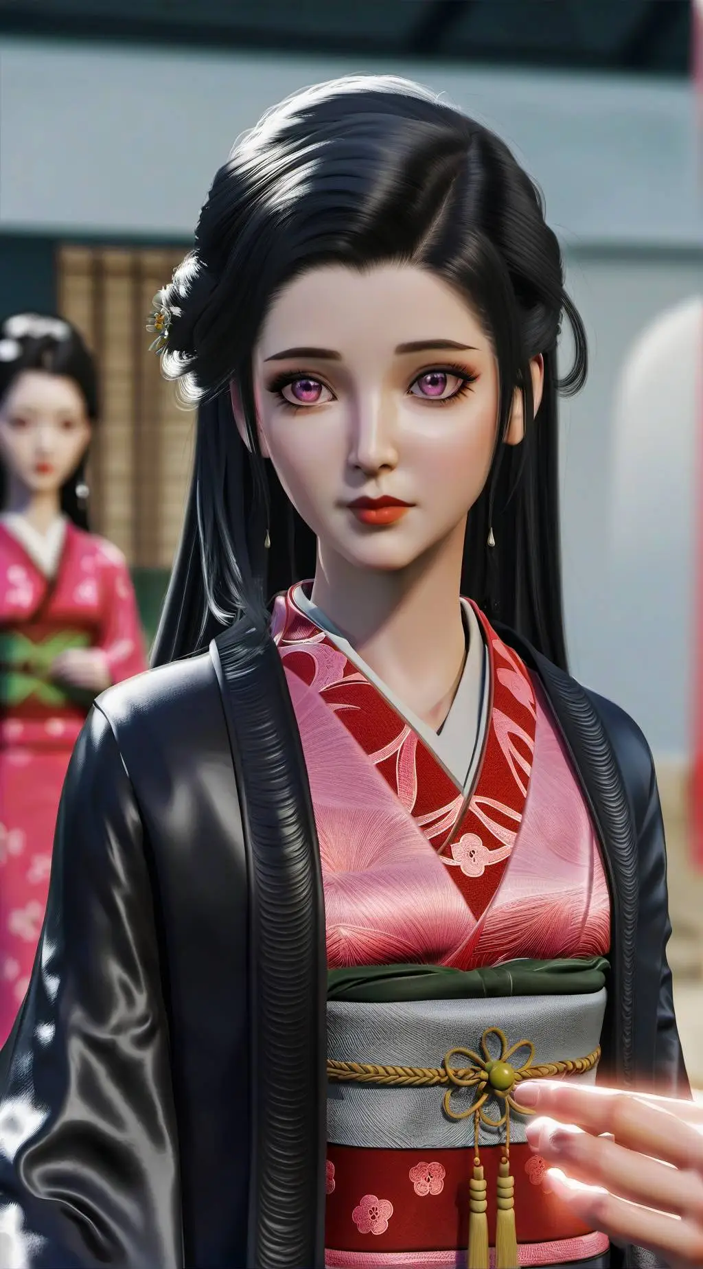 ai character: Nezuko kamado  background