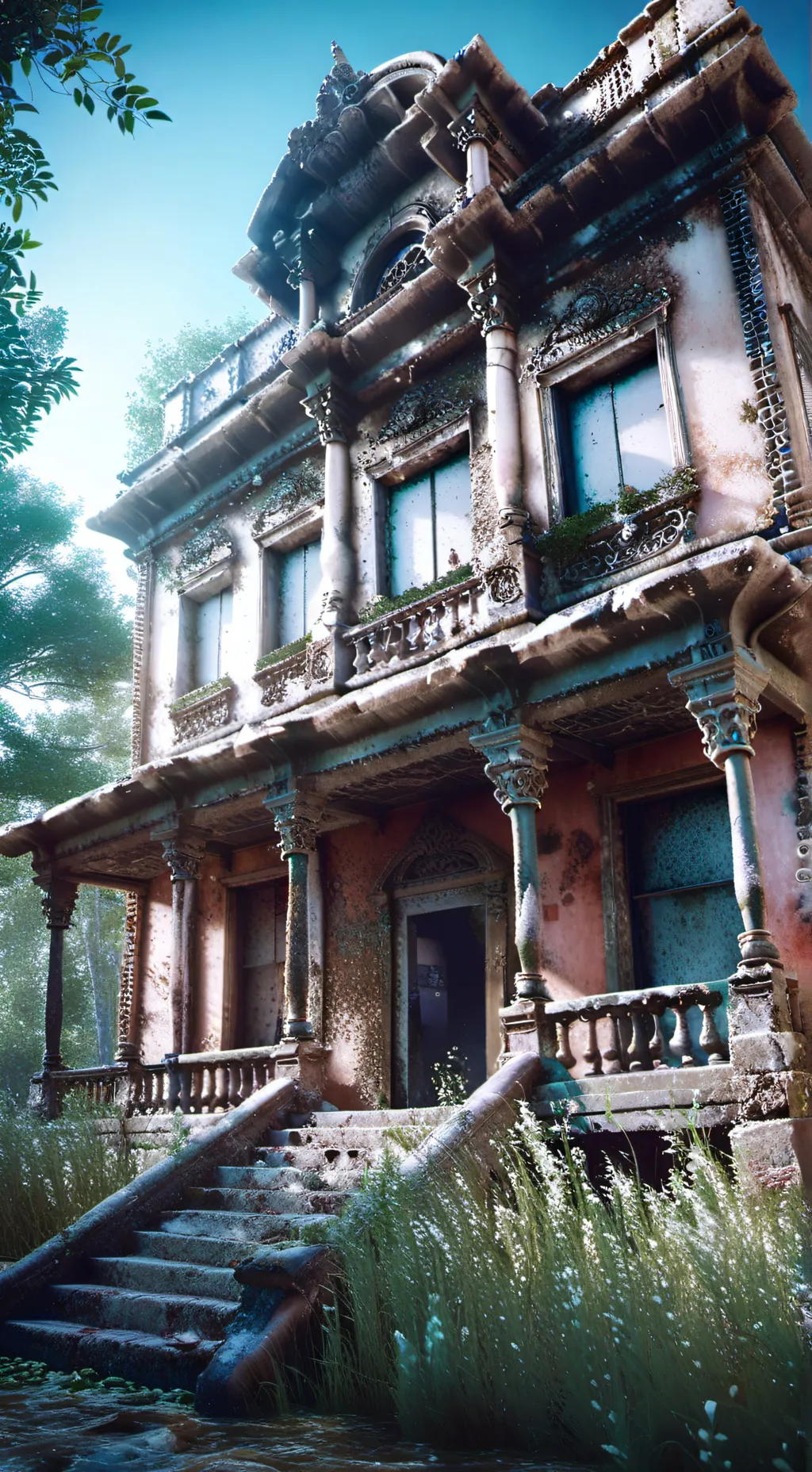 ai character: LUXURY DARK CLON background