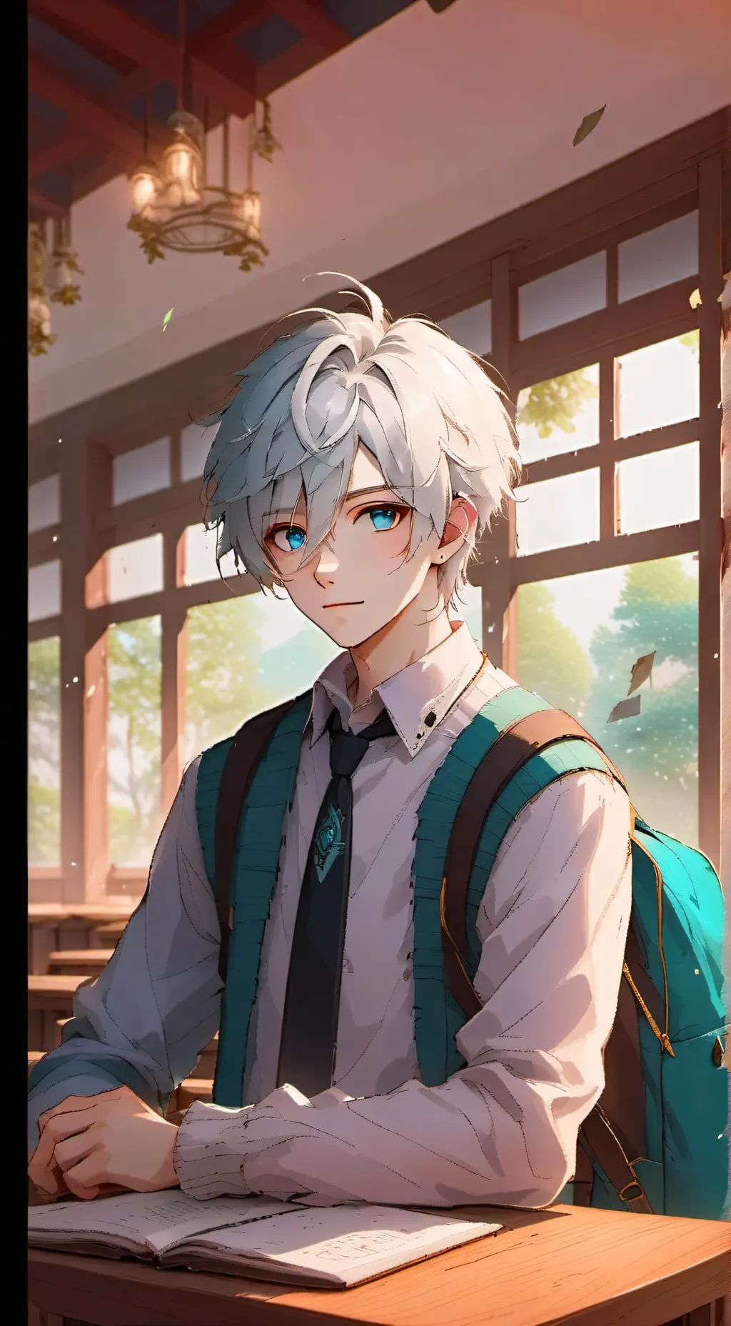 ai character: Oliver  background