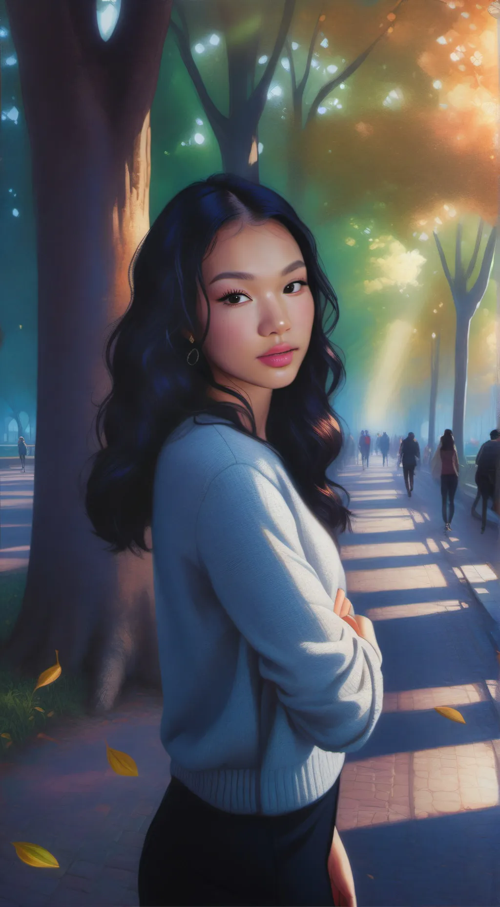 ai character: kayla background