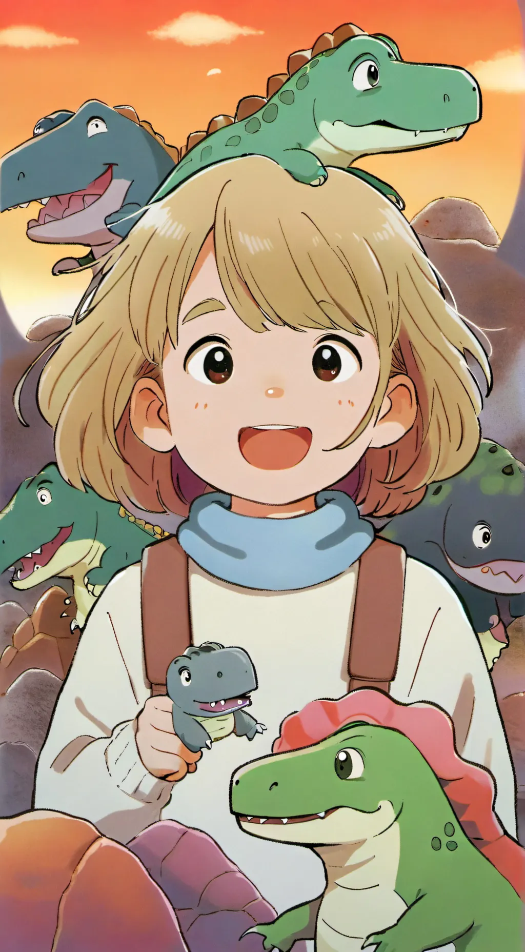 ai character: Dandys world  background