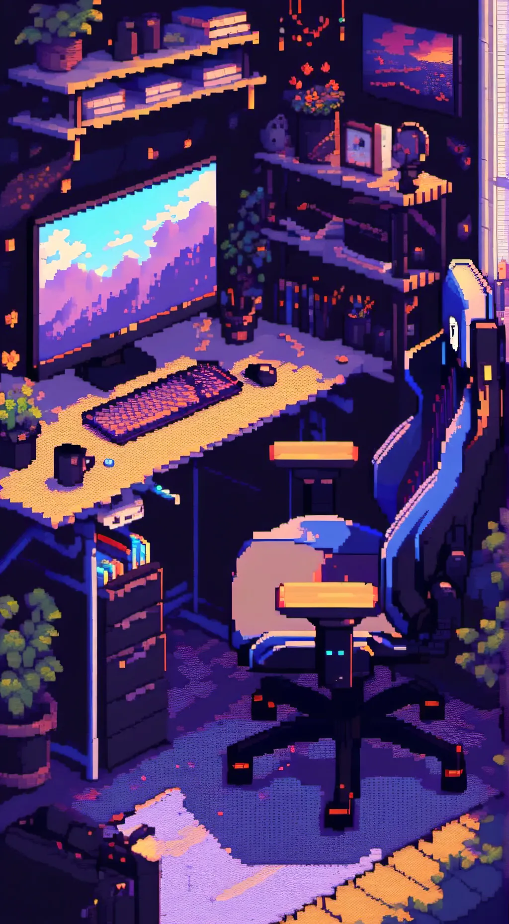 ai character: The Streamer Life background