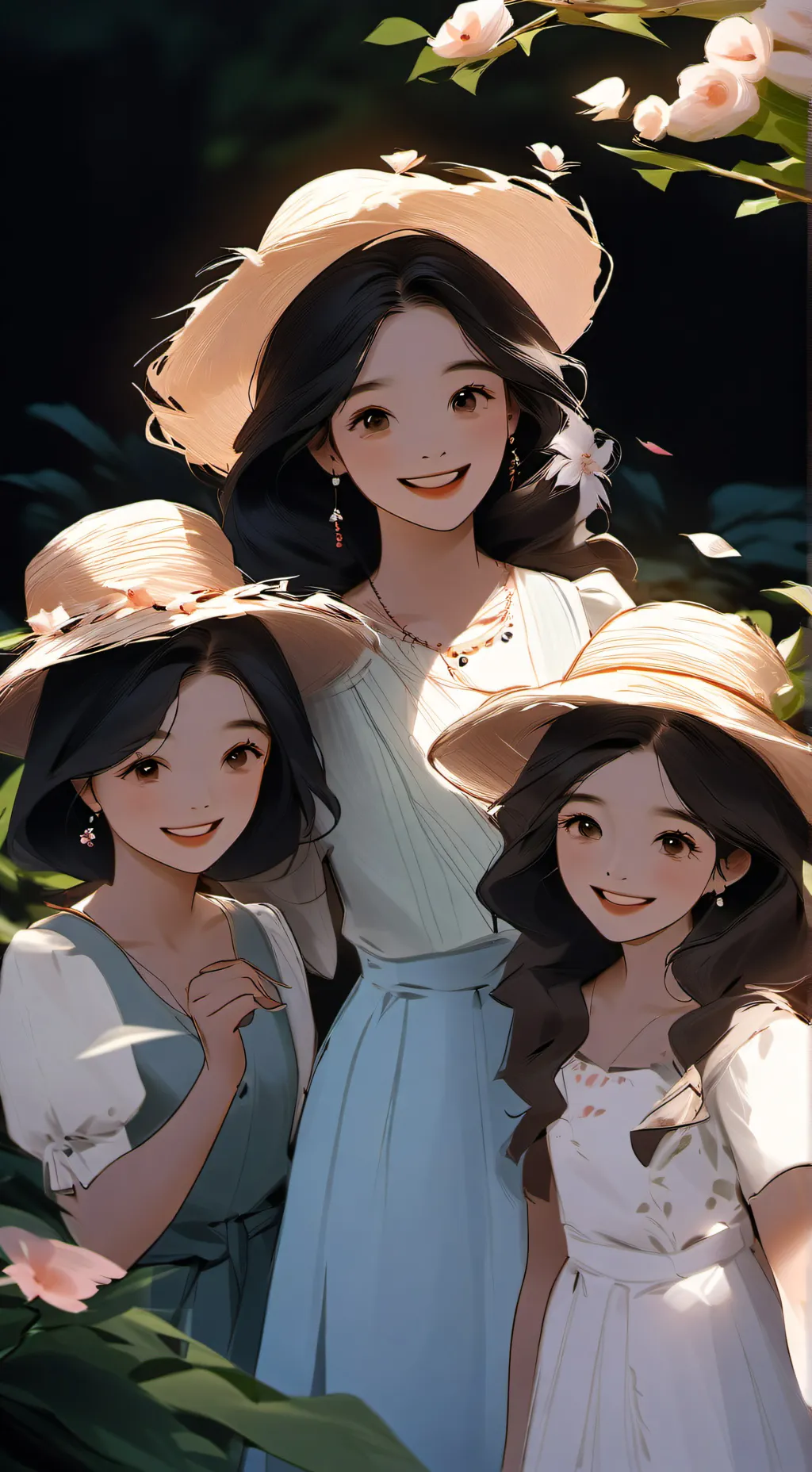 ai character: lucy, Amy and Lola background