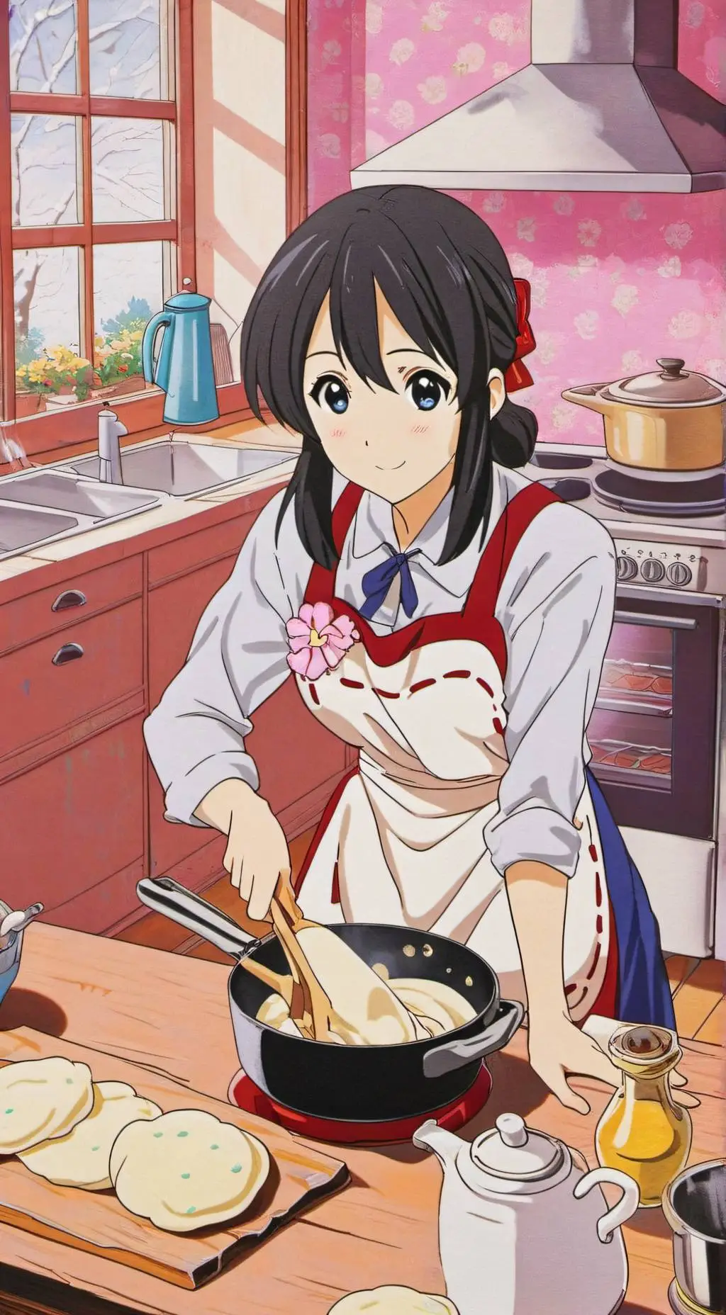 ai character: natlan-trio baking background