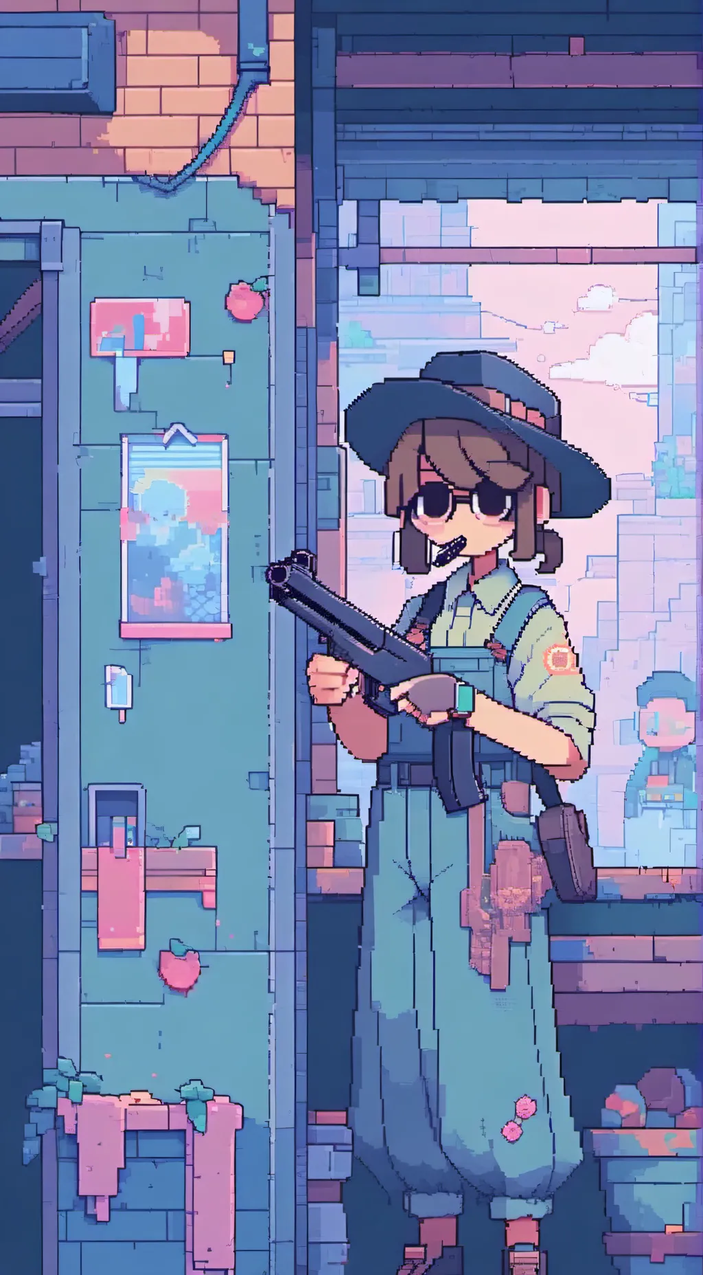 ai character: cutie cuz why not. background