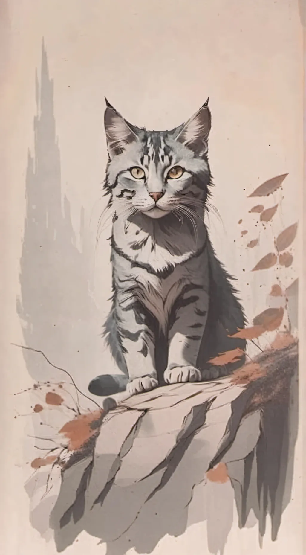 ai character: Gray background