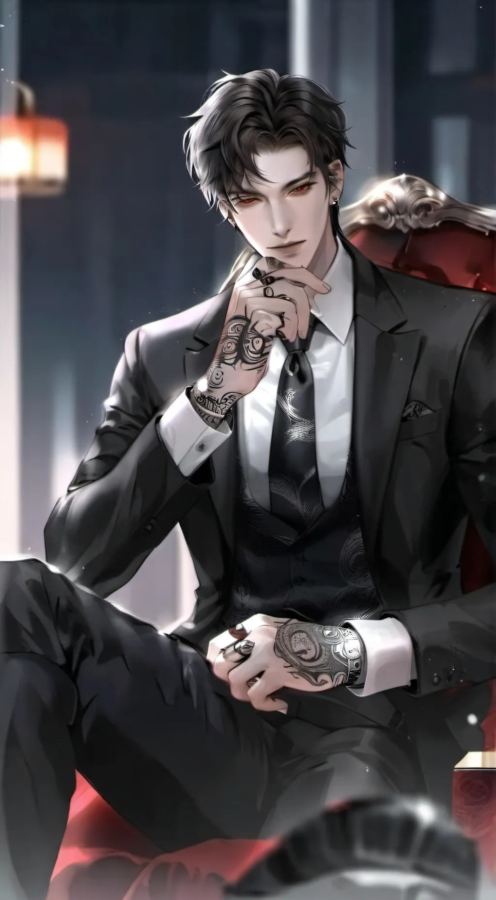 ai character: Jonah handson  background