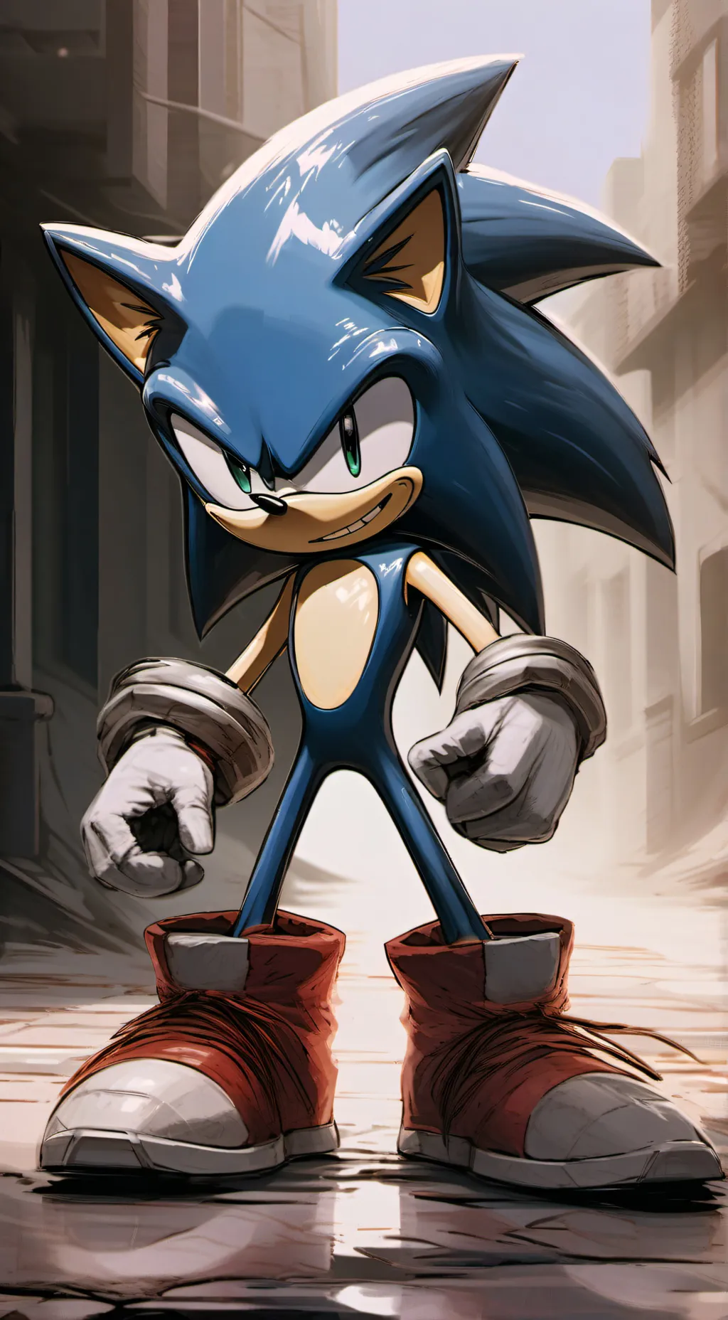 ai character: Sonic  background