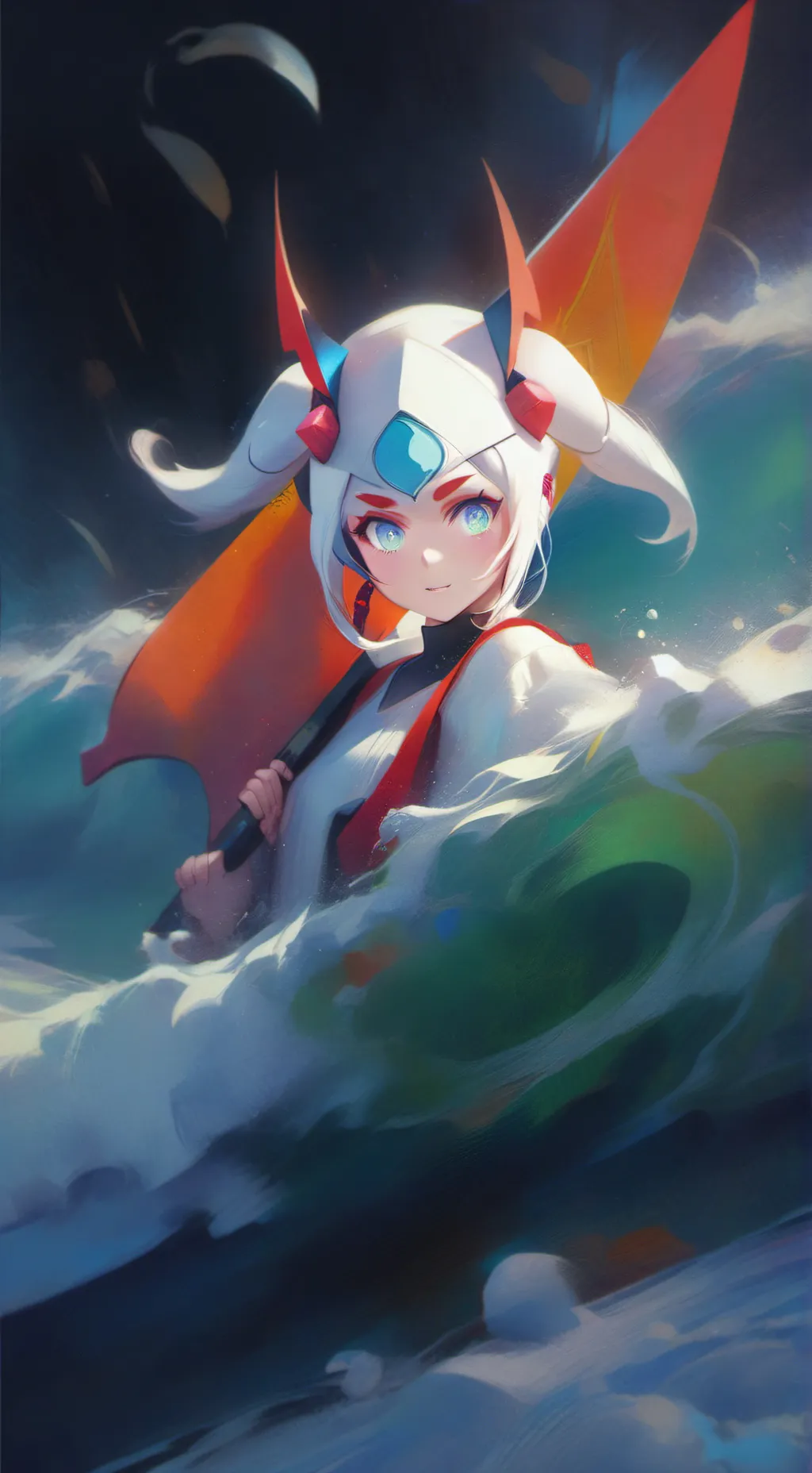 ai character: janet lunair  background