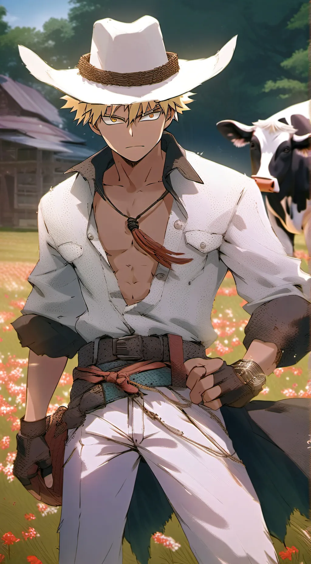 ai character: Katsuki Bakugo 🐎 background