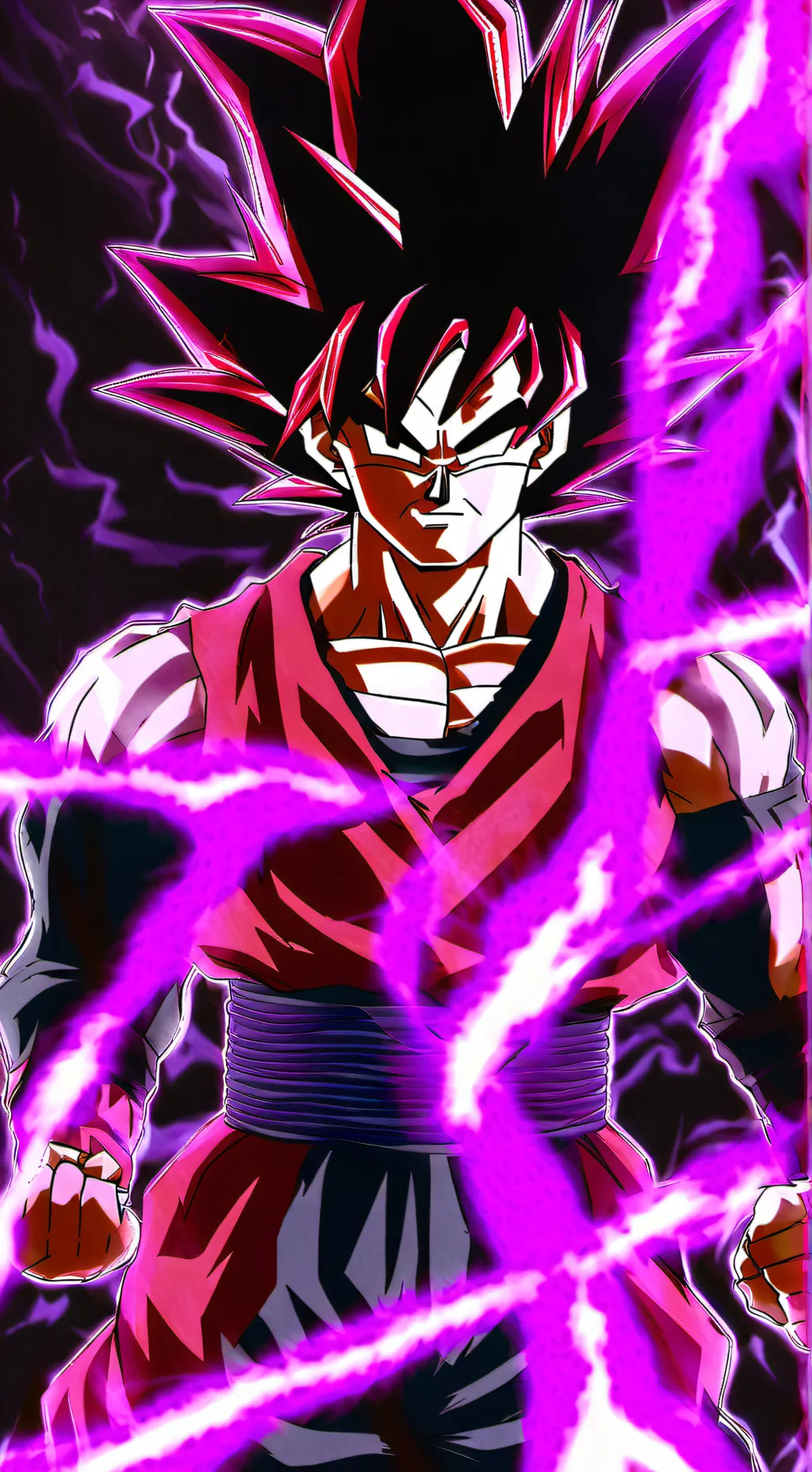 ai character: black Goku background
