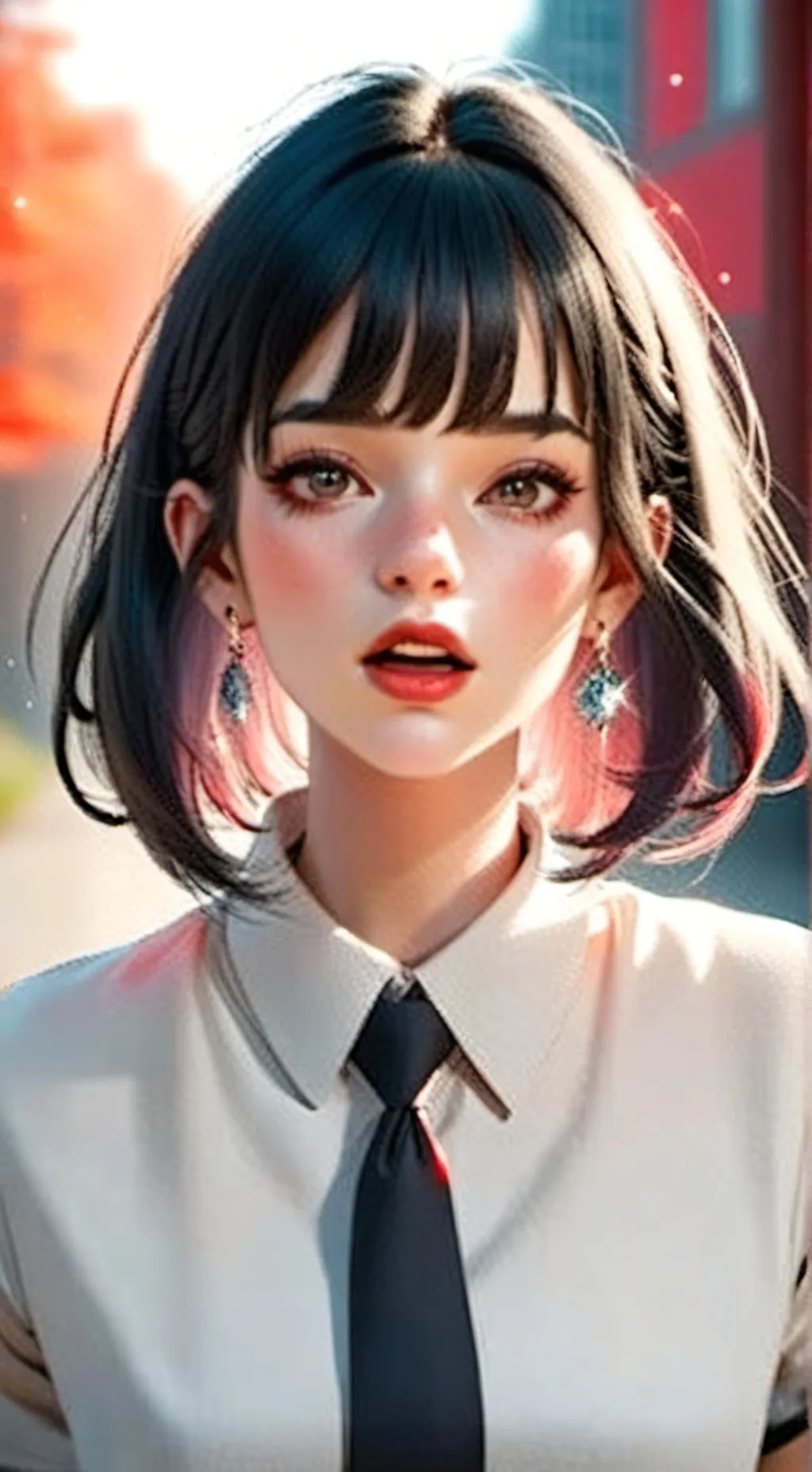 ai character: rose background