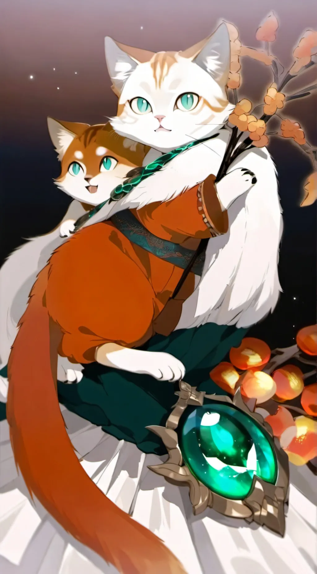 ai character: Fireheart background