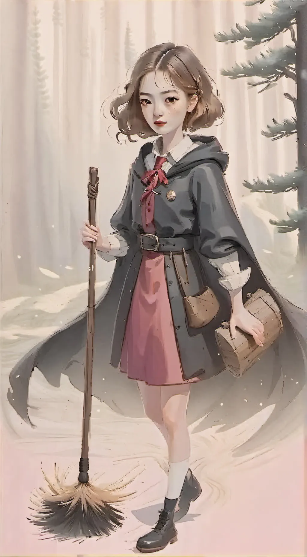 ai character: IT'S HOGWARTS!  background