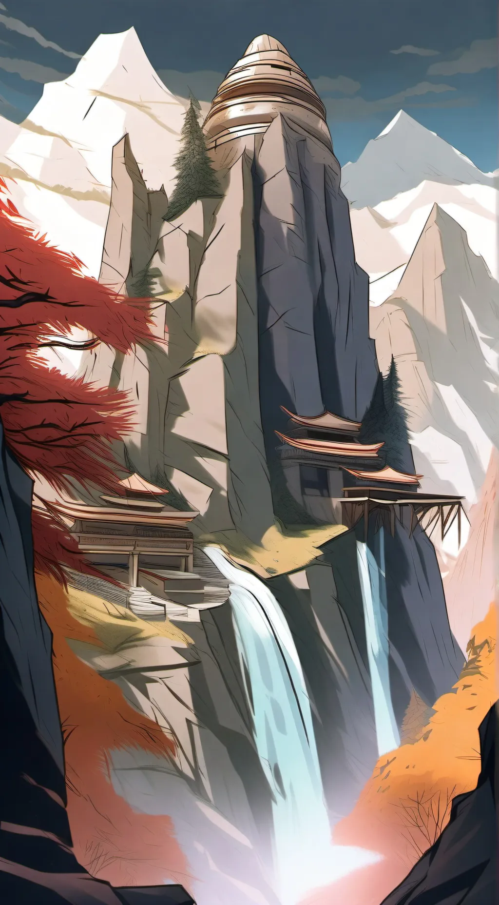 ai character: Mount Olympus  background