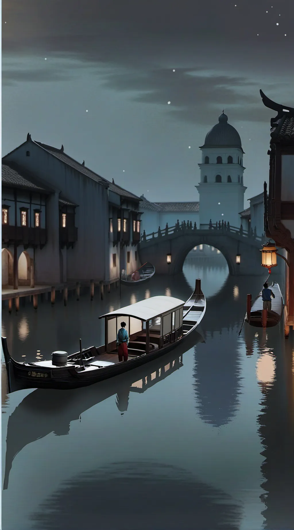 ai character: Haunted Boat background