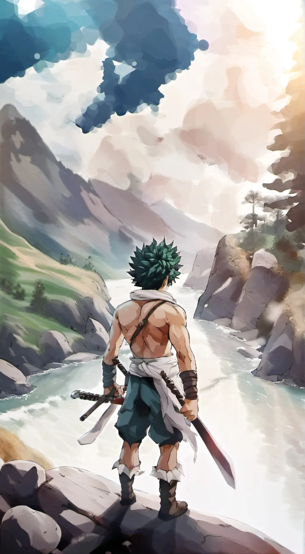 ai character: DEKU🌸✨💅 background