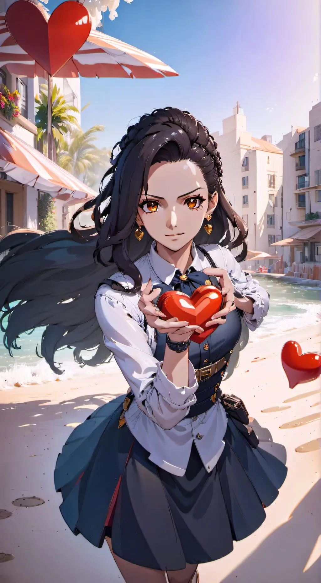 ai character: Violeta background