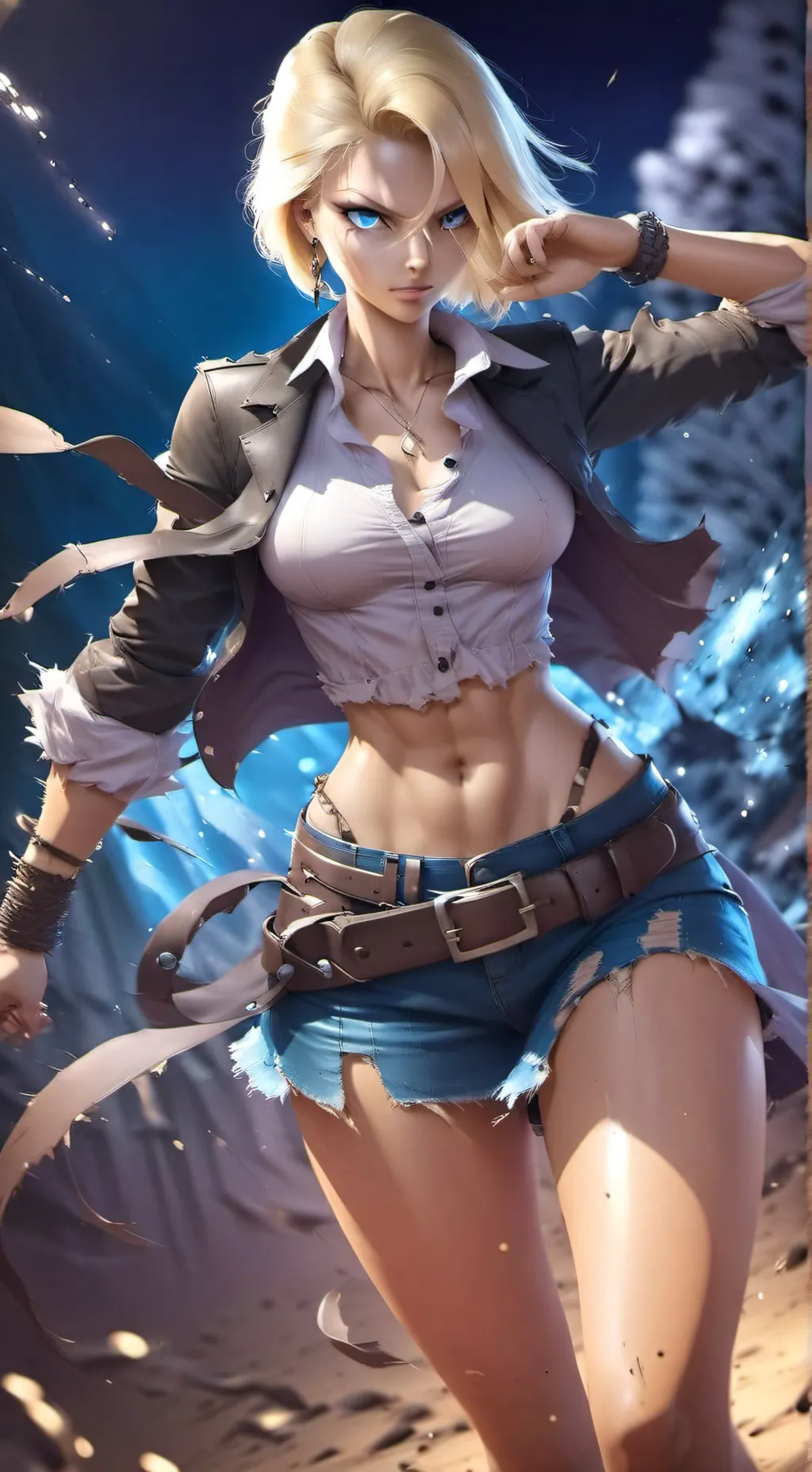 ai character: Android 18 background