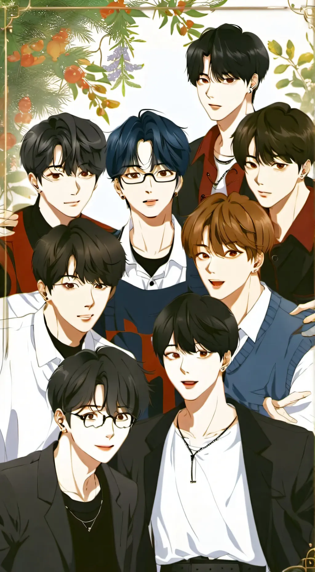 ai character: 💜ᗷTS⟭⟬💜 background