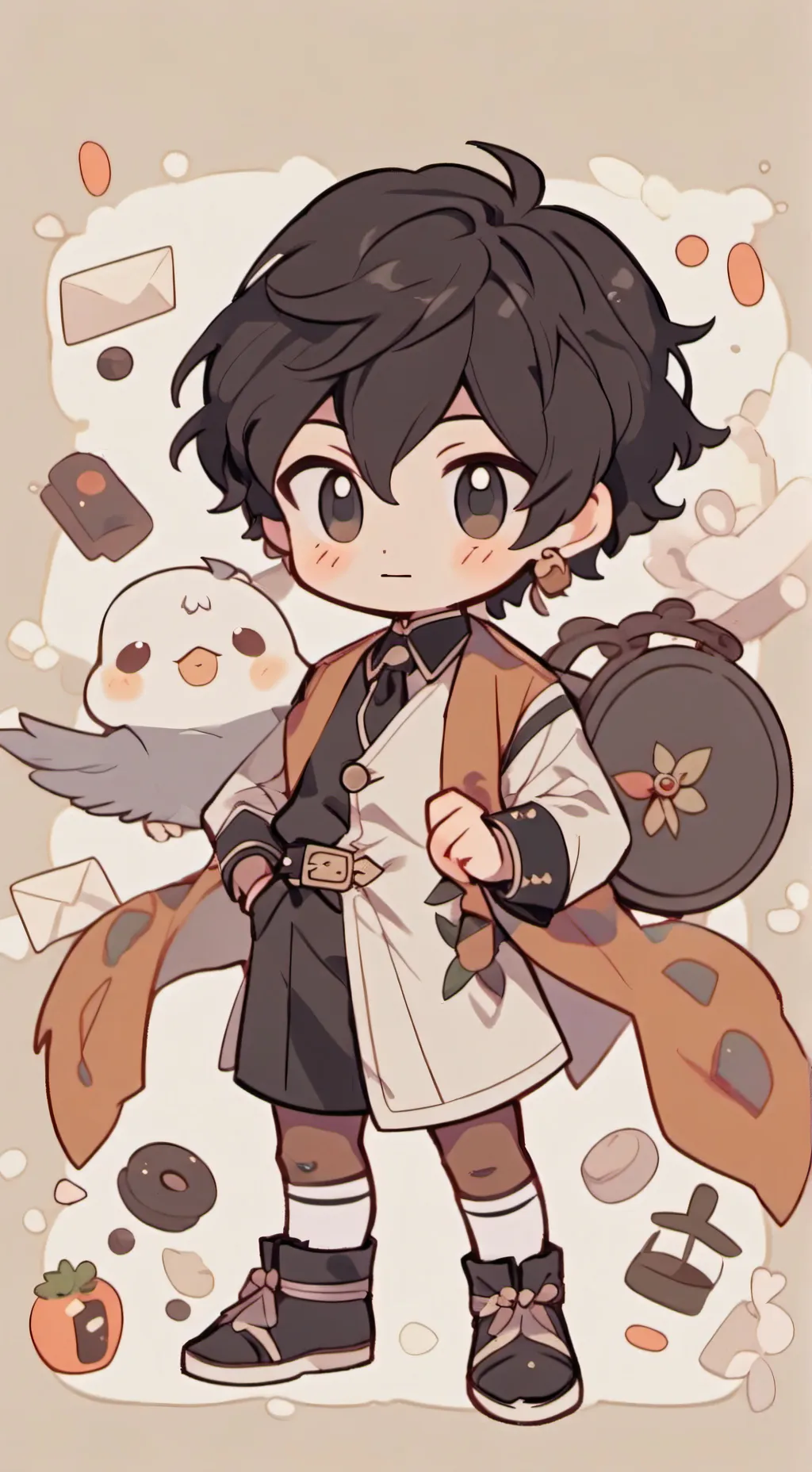 ai character: Leon  background