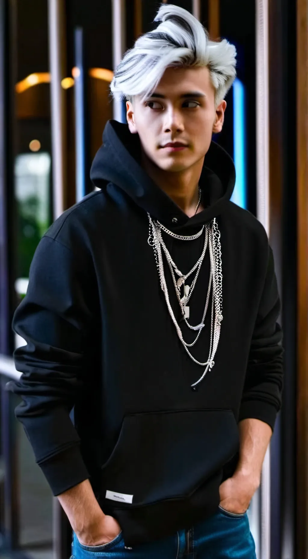 ai character: draco Malfoy  background