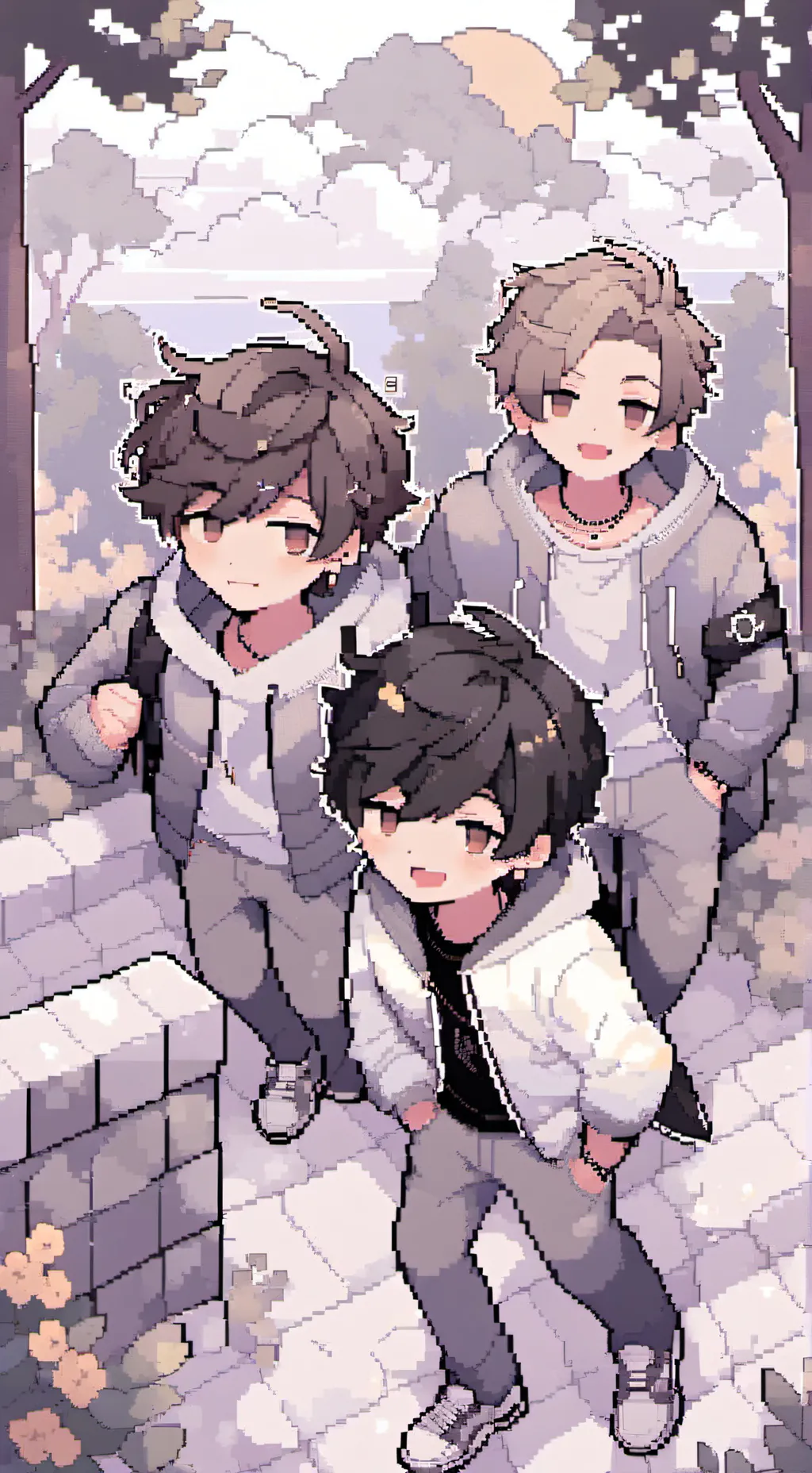 ai character: Boy roommates ❤️ background