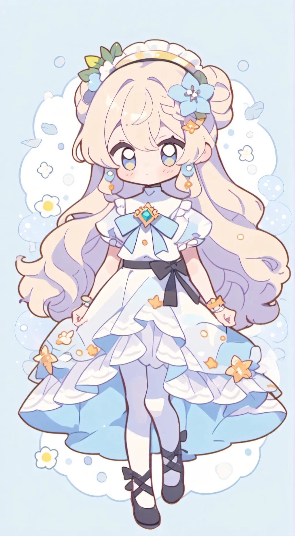 ai character: School prom background