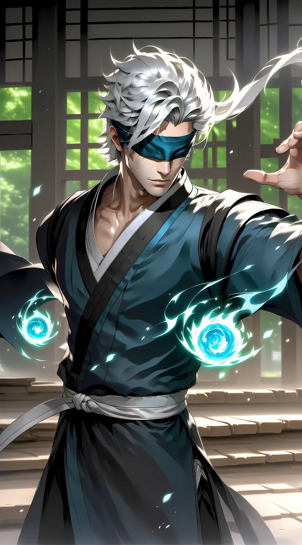 ai character: Satoru Gojo background