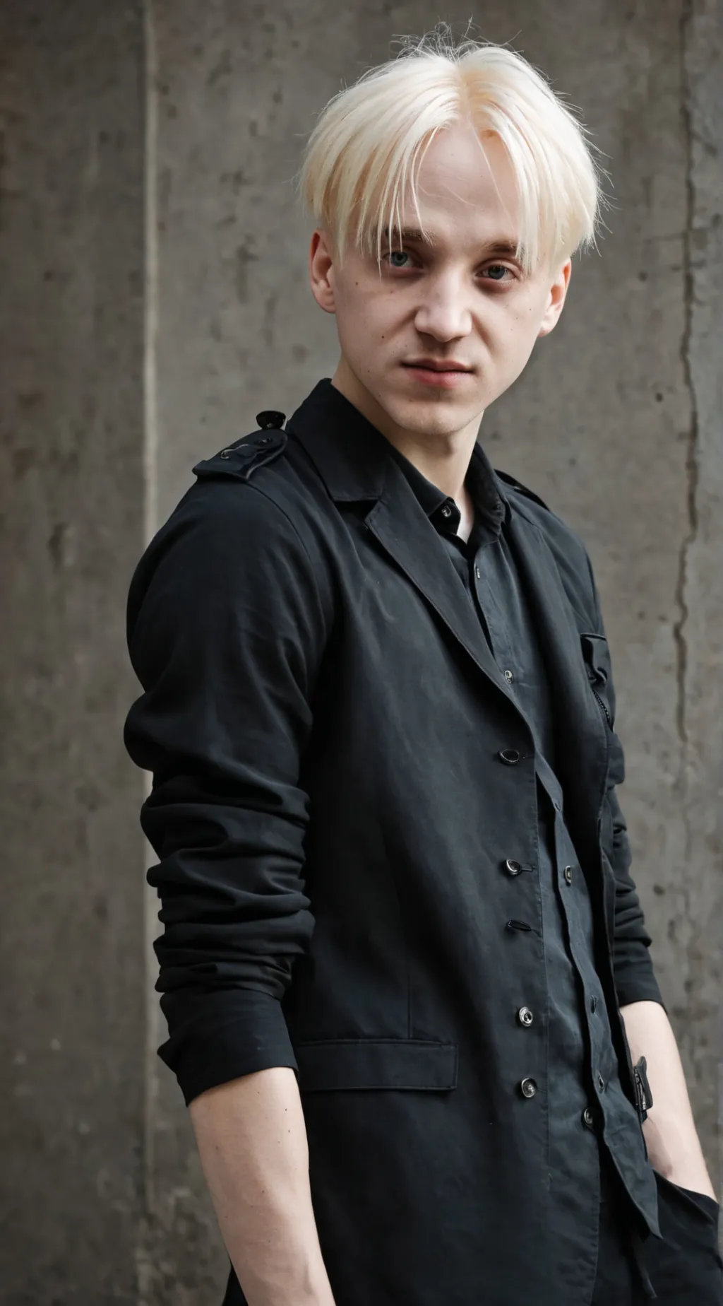 ai character: Draco Malfoy ￼  background