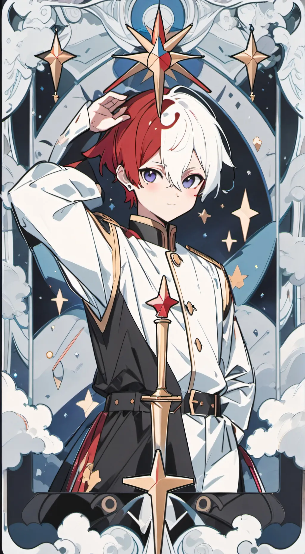 ai character: Shoto todoroki background