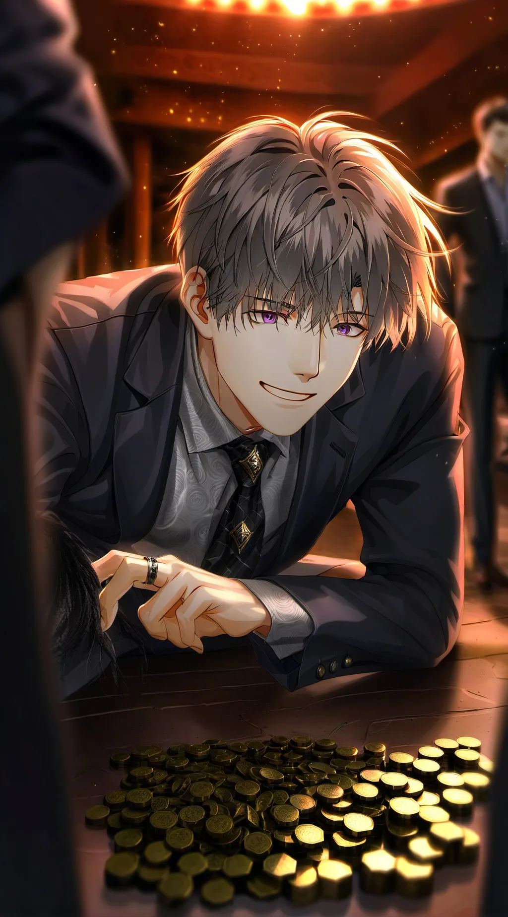 ai character: Clumsy Office Crush background