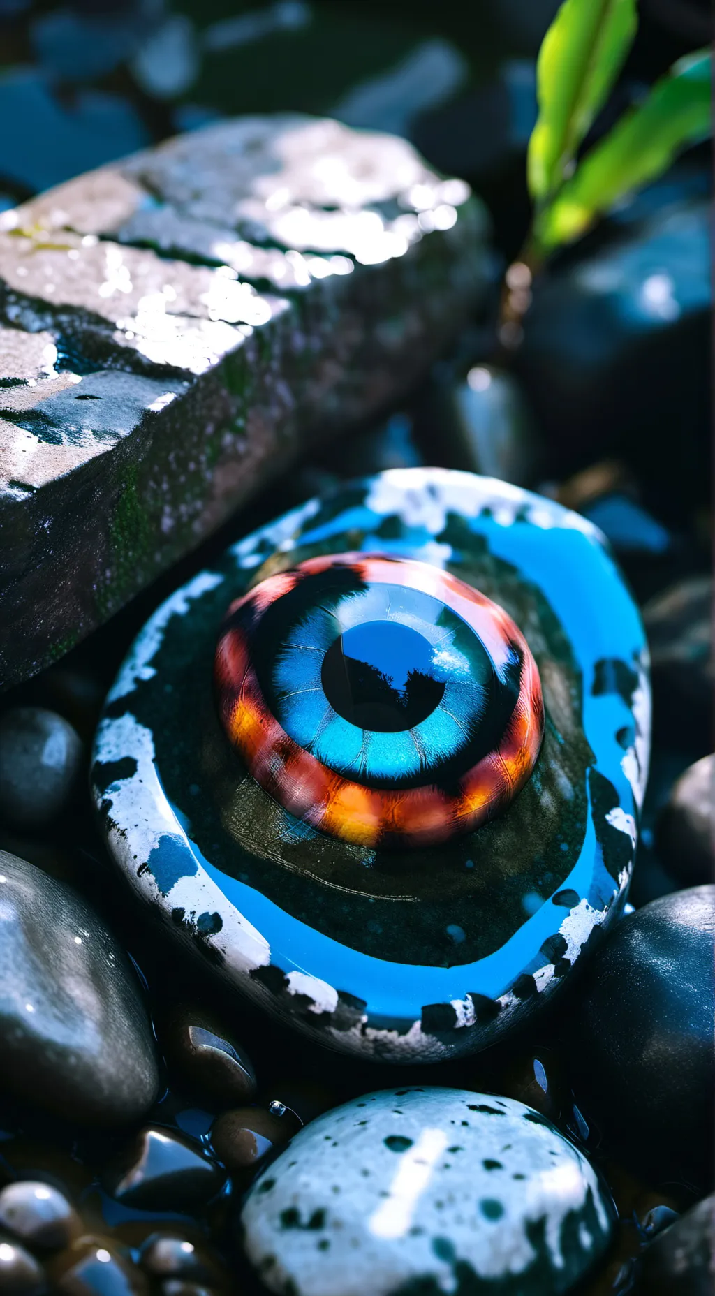 ai character: Pebble background