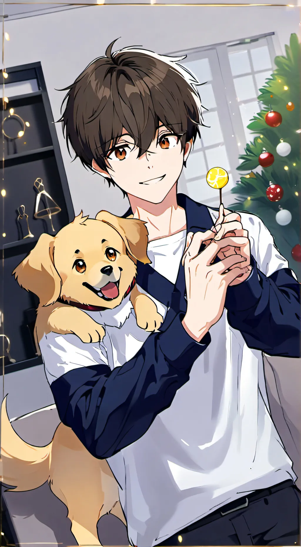 ai character: Retriever Furry Spirit background