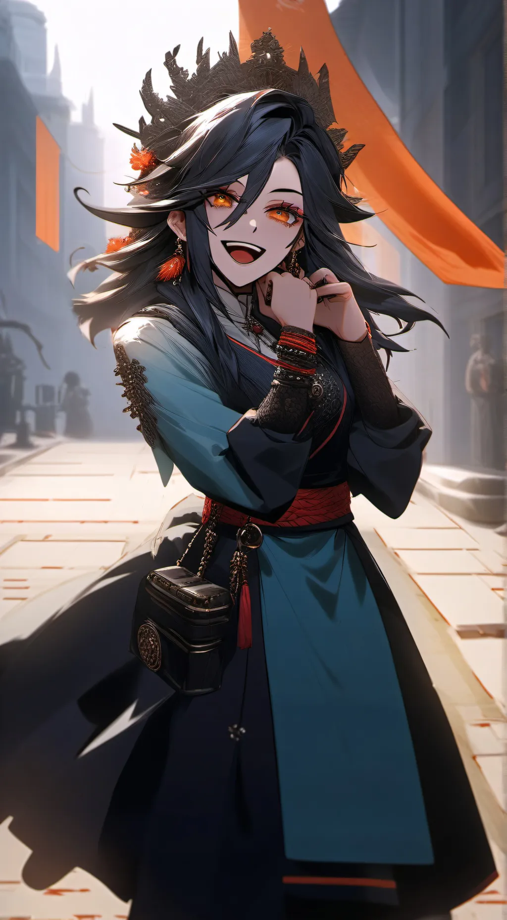 ai character: Démon slayer  background