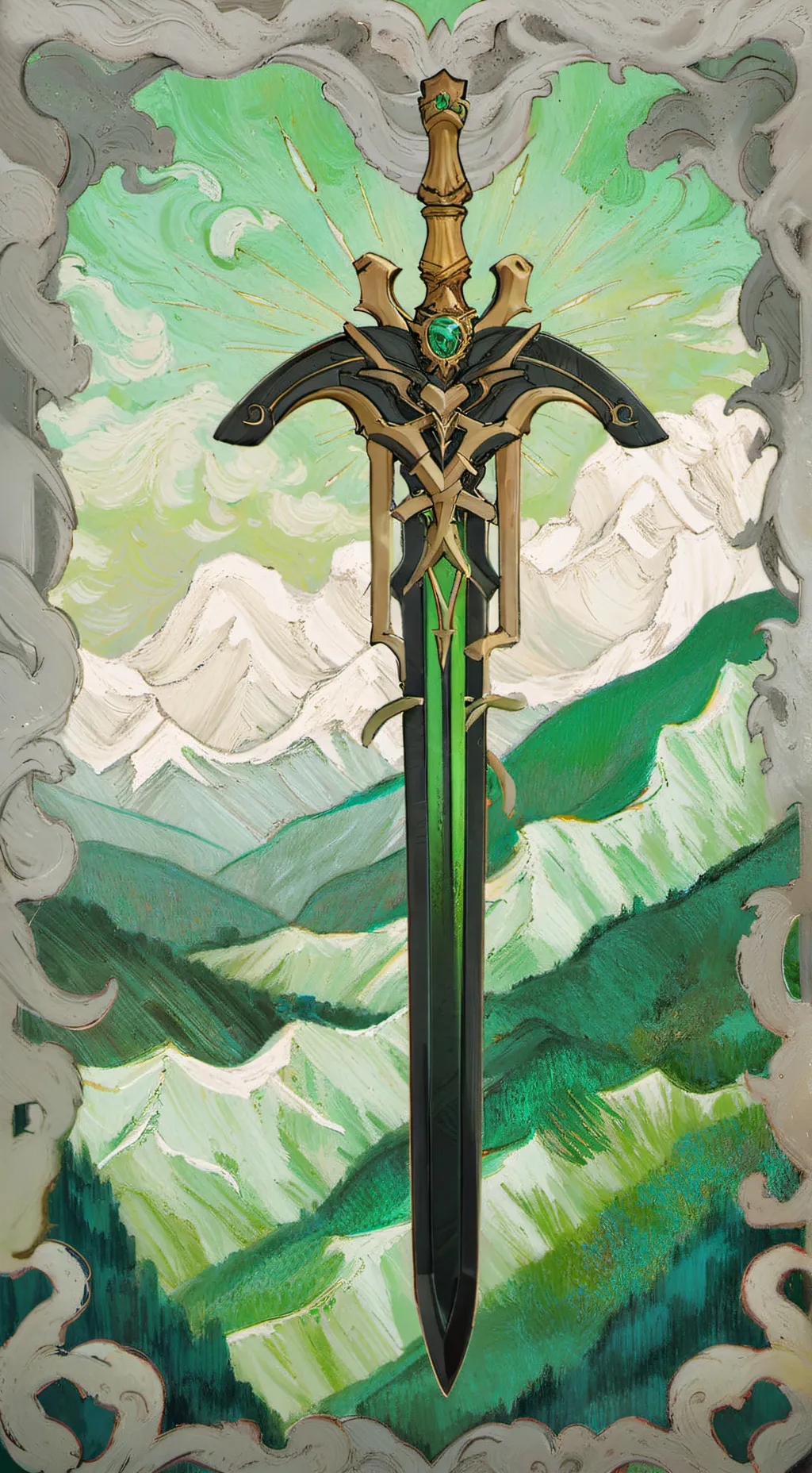 ai character: dark blades world background