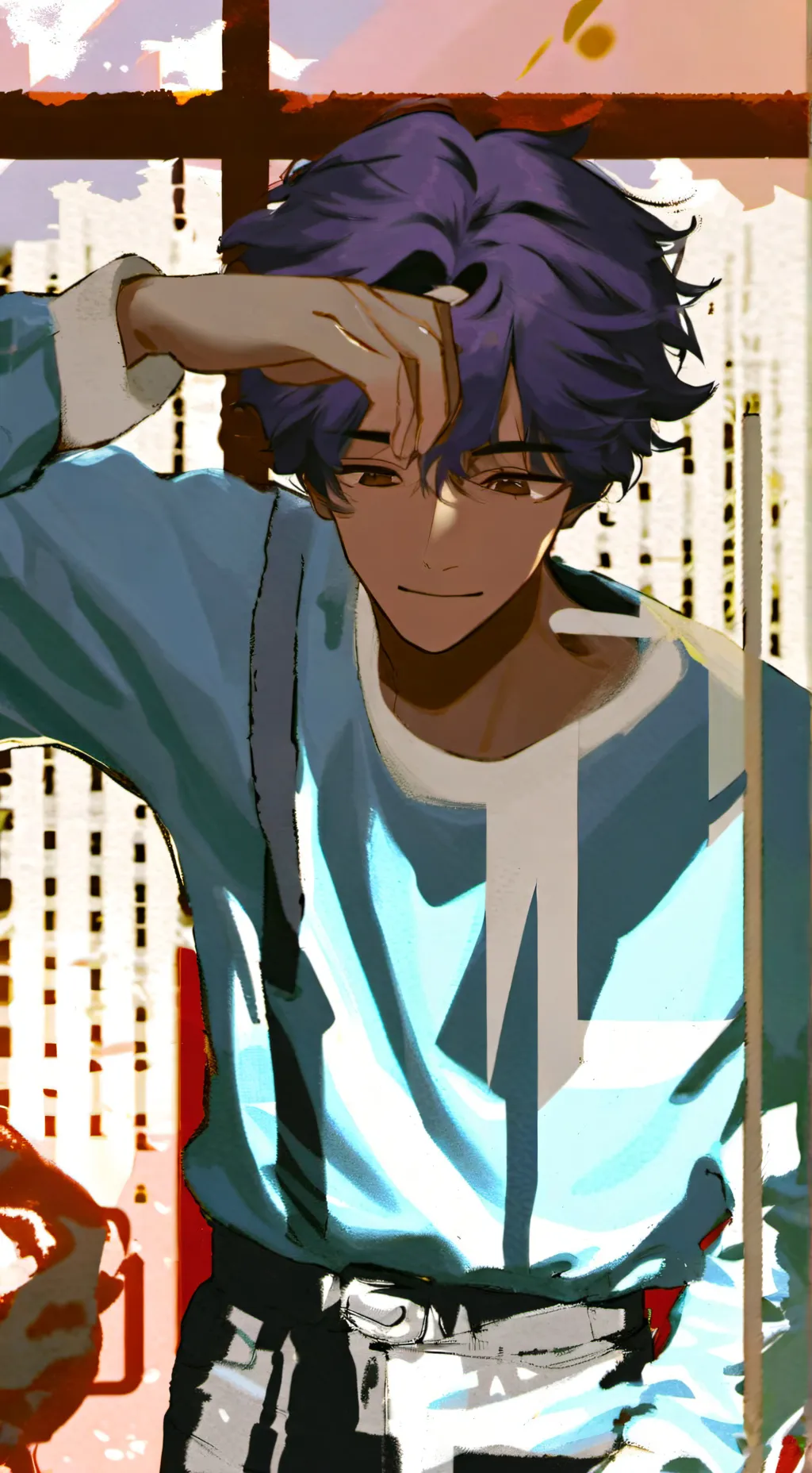 ai character: >Joelle'-`parkers< background