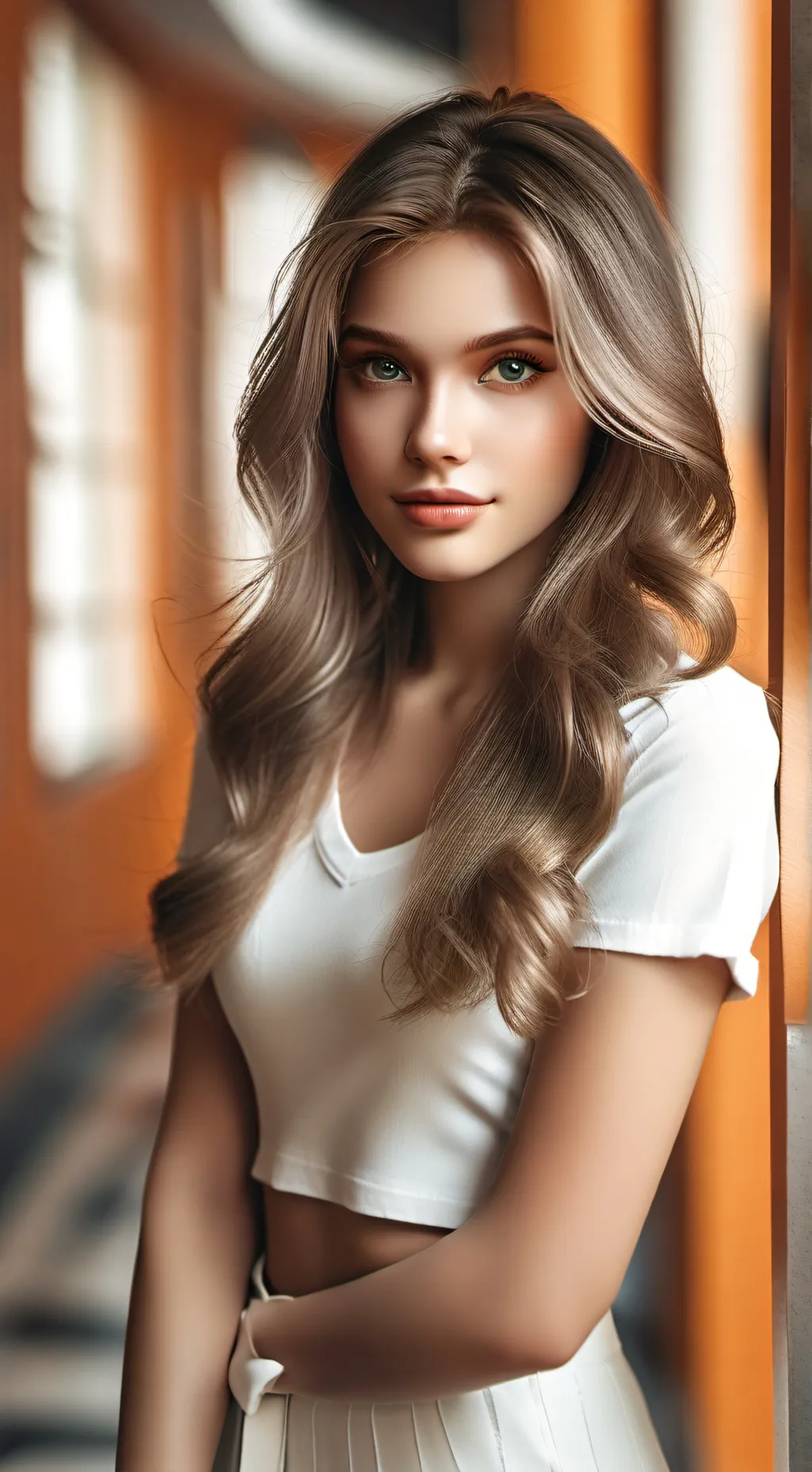 ai character: Flora background